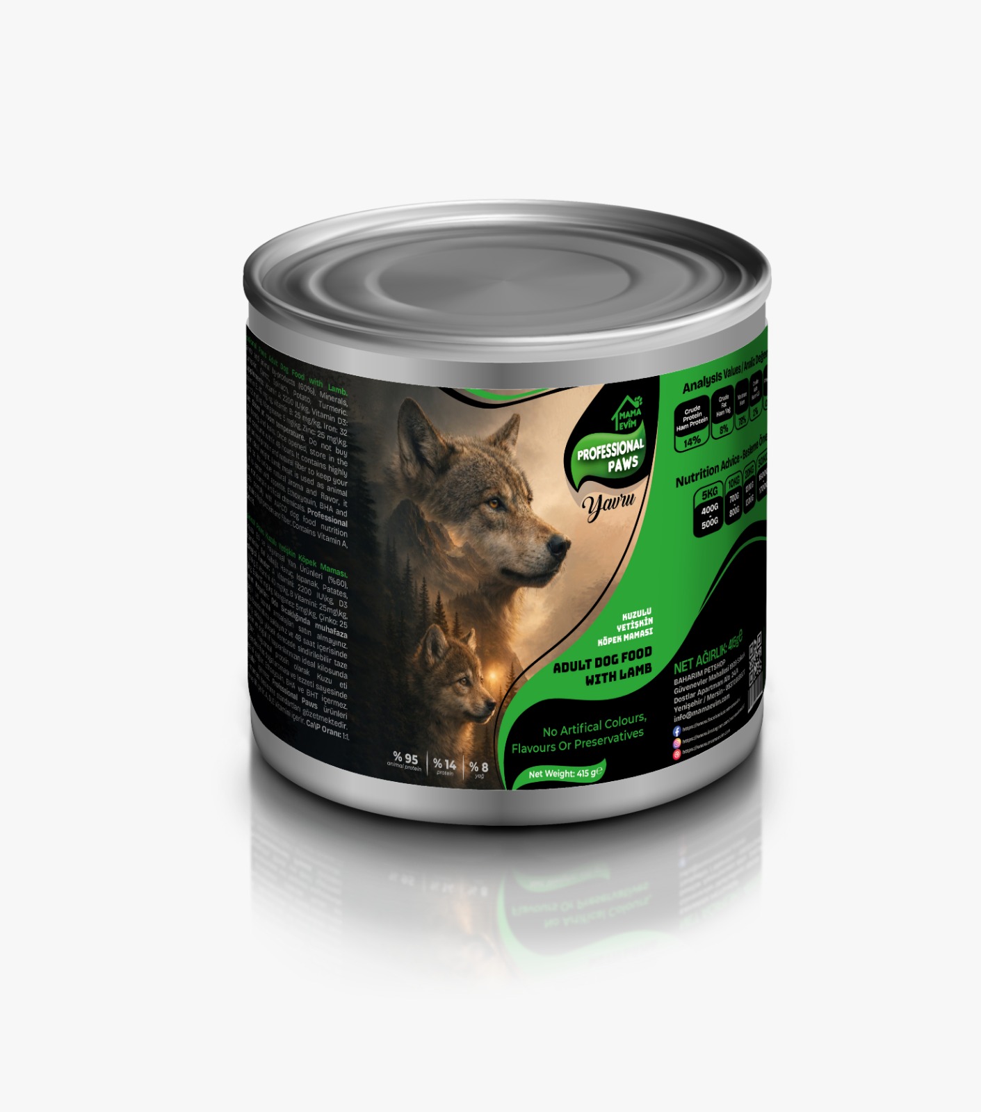 Professional Paws Kuzuetli Yavru Köpek Konservesi (24 adet)